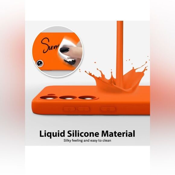 Oak Samsung Galaxy S23 Plus case, neon orange color - Picture 4 of 11